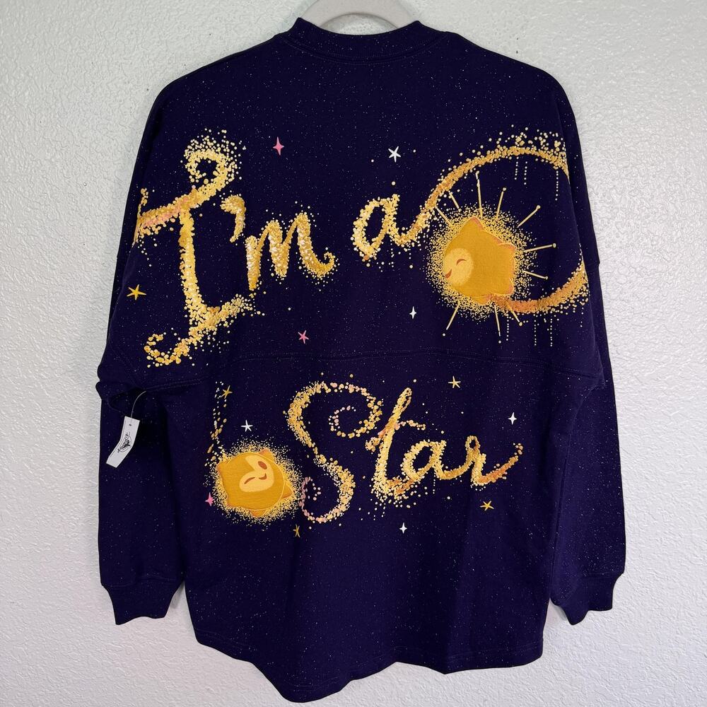 Disney Wish Spirit Jersey Shirt Adult XS I'm A Star Glitter Purple Movie NEW